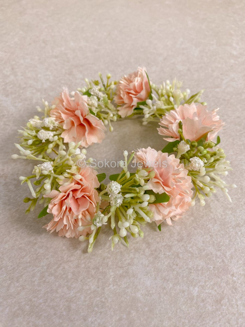 Carnations Floral Hair Bun Accessory - 3 Colour Options - SOKORA JEWELSCarnations Floral Hair Bun Accessory - 3 Colour Options