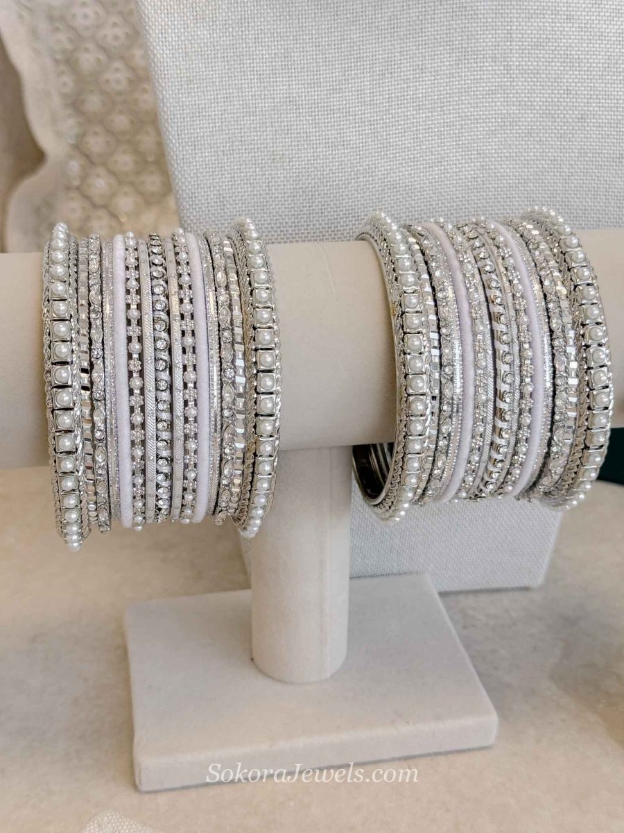 Casey 4 Piece Jewelry Set Box - Silver - SOKORA JEWELSCasey 4 Piece Jewelry Set Box - Silver