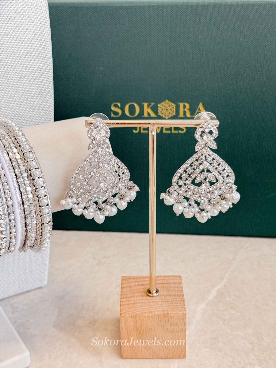 Casey 4 Piece Jewelry Set Box - Silver - SOKORA JEWELSCasey 4 Piece Jewelry Set Box - Silver