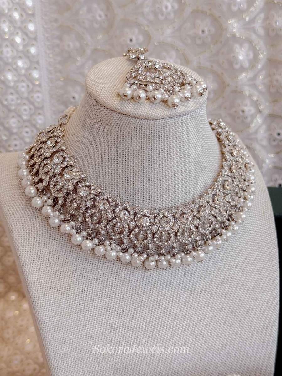 Casey 4 Piece Jewelry Set Box - Silver - SOKORA JEWELSCasey 4 Piece Jewelry Set Box - Silver