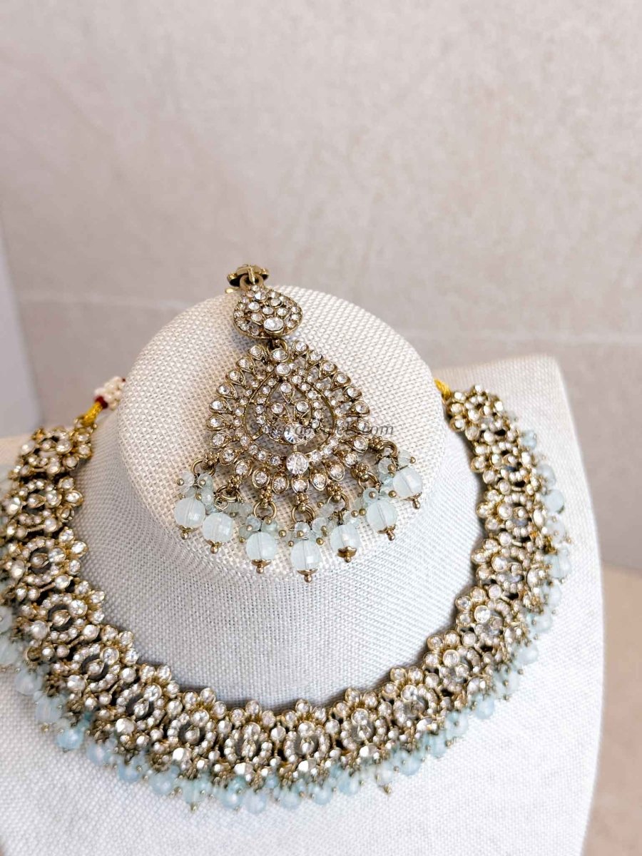 Casey Antique Gold Necklace sets - SOKORA JEWELSCasey Antique Gold Necklace sets