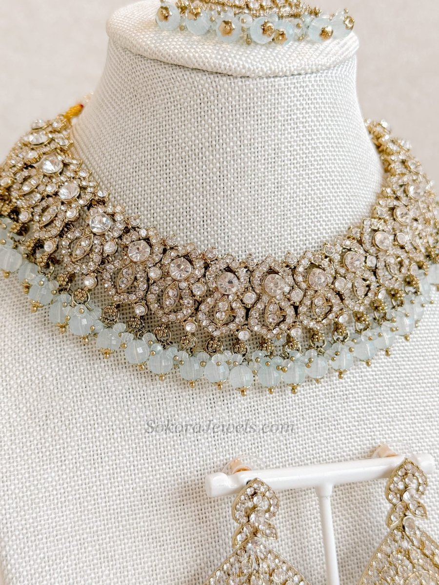 Casey Clear Necklace sets - SOKORA JEWELSCasey Clear Necklace sets