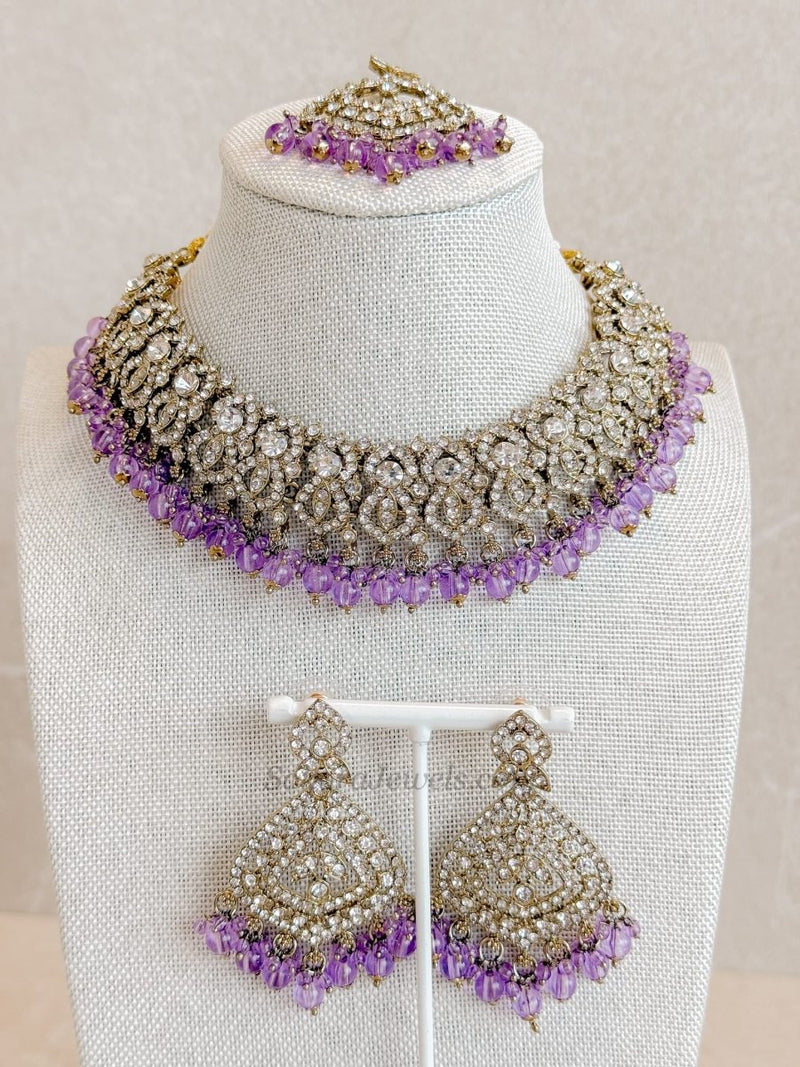 Casey Clear Necklace sets - SOKORA JEWELSCasey Clear Necklace sets