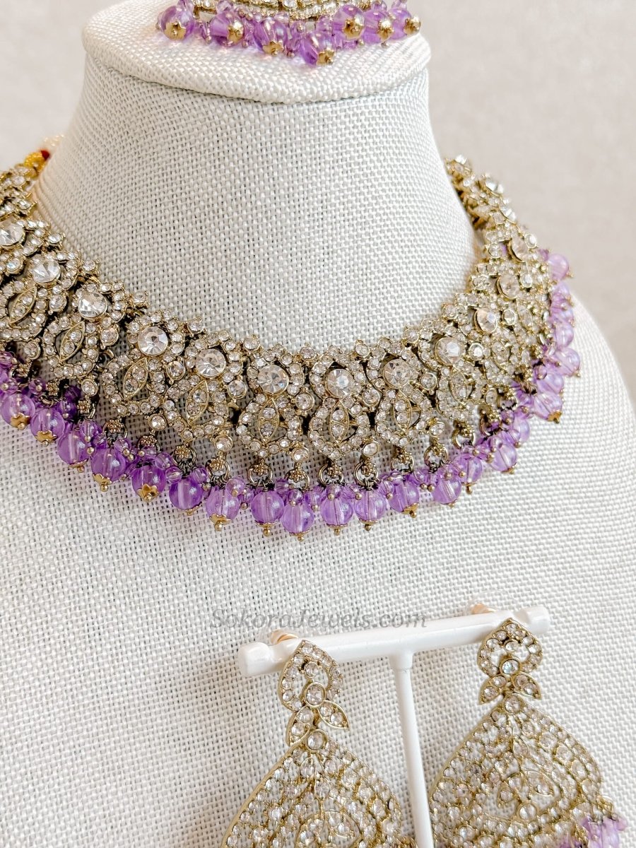 Casey Clear Necklace sets - SOKORA JEWELSCasey Clear Necklace sets