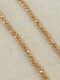 Champagne Beaded Earring Chains - SOKORA JEWELSChampagne Beaded Earring ChainsEARRINGS