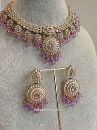 Chhaya Faux Kundan Necklace Sets - SOKORA JEWELSChhaya Faux Kundan Necklace Sets