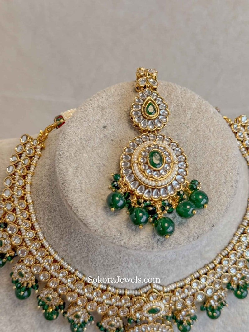 Chhaya Faux Kundan Necklace Sets - SOKORA JEWELSChhaya Faux Kundan Necklace Sets