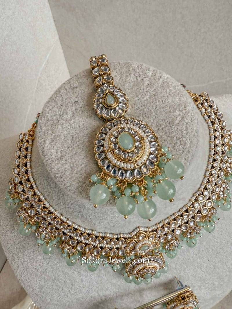 Chhaya Faux Kundan Necklace Sets - SOKORA JEWELSChhaya Faux Kundan Necklace Sets