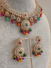 Chhaya Faux Kundan Necklace Sets - SOKORA JEWELSChhaya Faux Kundan Necklace Sets
