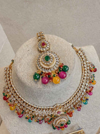 Chhaya Faux Kundan Necklace Sets - SOKORA JEWELSChhaya Faux Kundan Necklace Sets