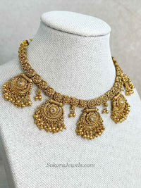 Chitra Small Beaded Gold Ball set - SOKORA JEWELSChitra Small Beaded Gold Ball setNECKLACE SETS