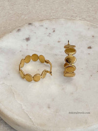 Chunky Coin Hoops - SOKORA JEWELSChunky Coin Hoops