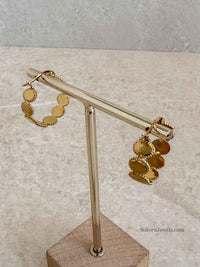 Chunky Coin Hoops - SOKORA JEWELSChunky Coin Hoops