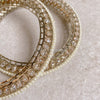 Chunky Crystal & Pearl Kada Bangles - 2.10 Only - SOKORA JEWELSChunky Crystal & Pearl Kada Bangles - 2.10 OnlyBANGLES