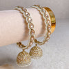 Chunky Husna Jhumka Bangles - Champagne - SOKORA JEWELSChunky Husna Jhumka Bangles - ChampagneBANGLES