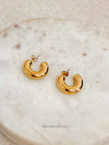 Classic Gold Chunky Hoop Earrings - SOKORA JEWELSClassic Gold Chunky Hoop Earrings