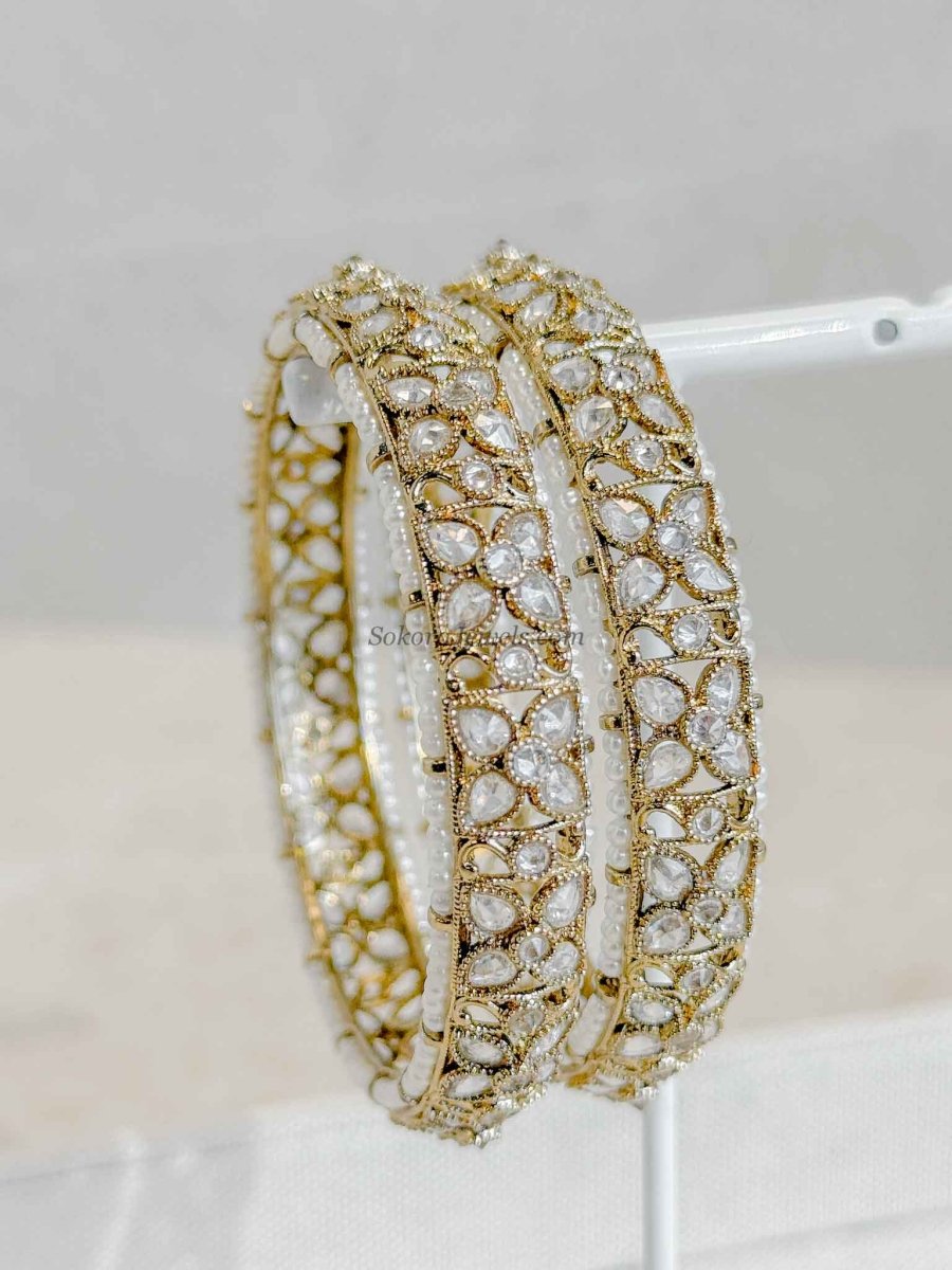 Clear Chunky Kada Bangles - SOKORA JEWELSClear Chunky Kada BanglesBANGLES