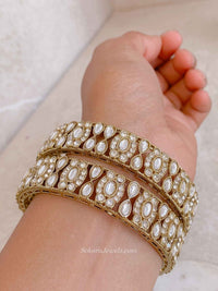 Clear Chunky Kada Bangles - SOKORA JEWELSClear Chunky Kada BanglesBANGLES