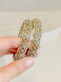 Clear Chunky Kada Bangles - SOKORA JEWELSClear Chunky Kada BanglesBANGLES