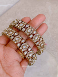 Clear Chunky Kada Bangles - SOKORA JEWELSClear Chunky Kada BanglesBANGLES