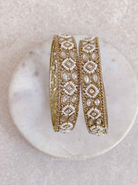 Clear Chunky Kada Bangles - SOKORA JEWELSClear Chunky Kada BanglesBANGLES