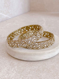 Clear Chunky Kada Bangles - SOKORA JEWELSClear Chunky Kada BanglesBANGLES
