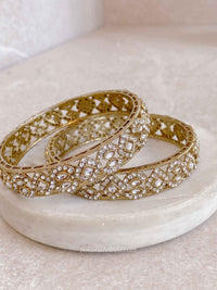 Clear Chunky Kada Bangles - SOKORA JEWELSClear Chunky Kada BanglesBANGLES