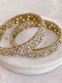 Clear Chunky Kada Bangles - SOKORA JEWELSClear Chunky Kada BanglesBANGLES