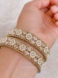 Clear Chunky Kada Bangles - SOKORA JEWELSClear Chunky Kada BanglesBANGLES