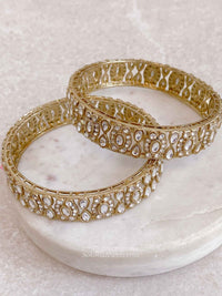 Clear Chunky Kada Bangles - SOKORA JEWELSClear Chunky Kada BanglesBANGLES