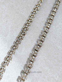 Clear Crystal Anklets - SOKORA JEWELSClear Crystal Anklets