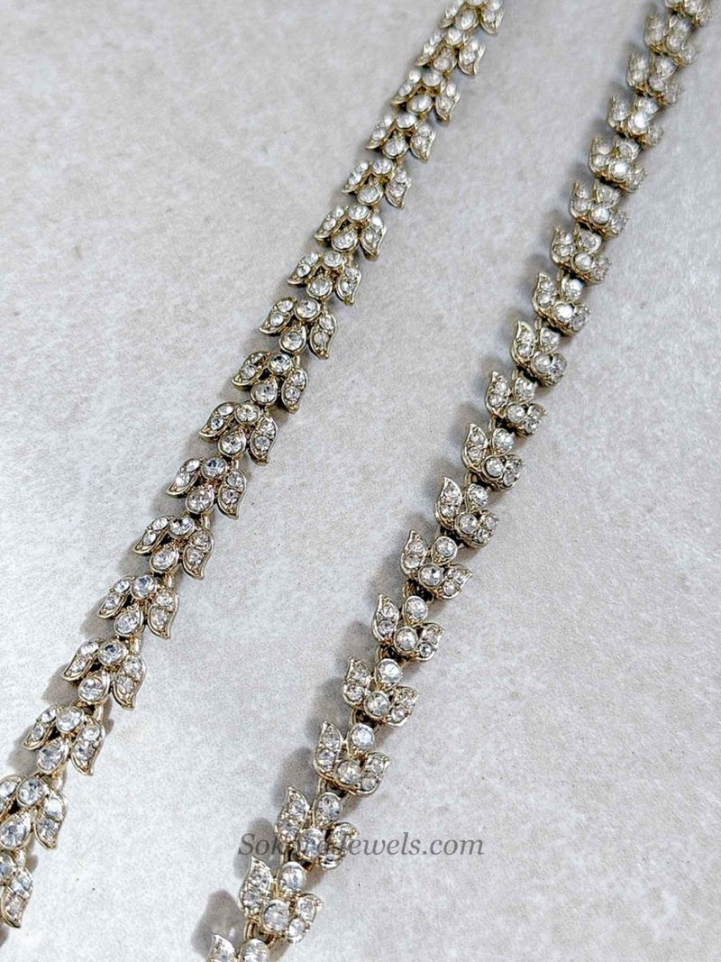 Clear Crystal Anklets - SOKORA JEWELSClear Crystal Anklets