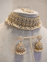 Clear Crystal Choker Set - SOKORA JEWELSClear Crystal Choker Set