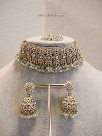 Clear Crystal Choker Set - SOKORA JEWELSClear Crystal Choker Set