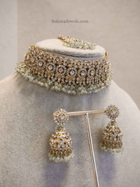 Clear Crystal Choker Set - SOKORA JEWELSClear Crystal Choker Set