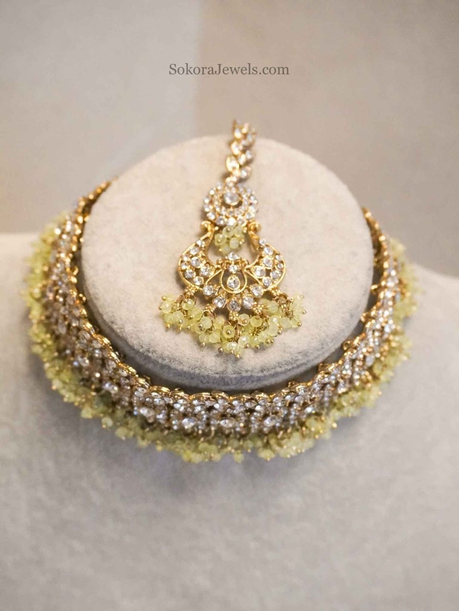 Clear Crystal Choker Set - SOKORA JEWELSClear Crystal Choker Set