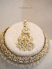 Clear Crystal Choker Set - SOKORA JEWELSClear Crystal Choker Set