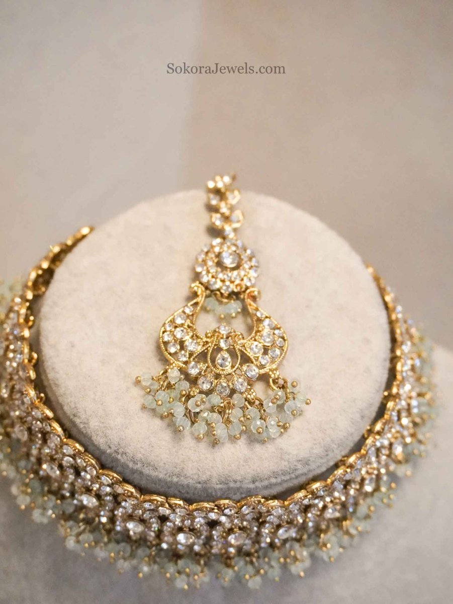 Clear Crystal Choker Set - SOKORA JEWELSClear Crystal Choker Set