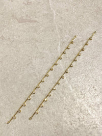 Clear Crystal Earring Chains - SOKORA JEWELSClear Crystal Earring ChainsEARRINGS