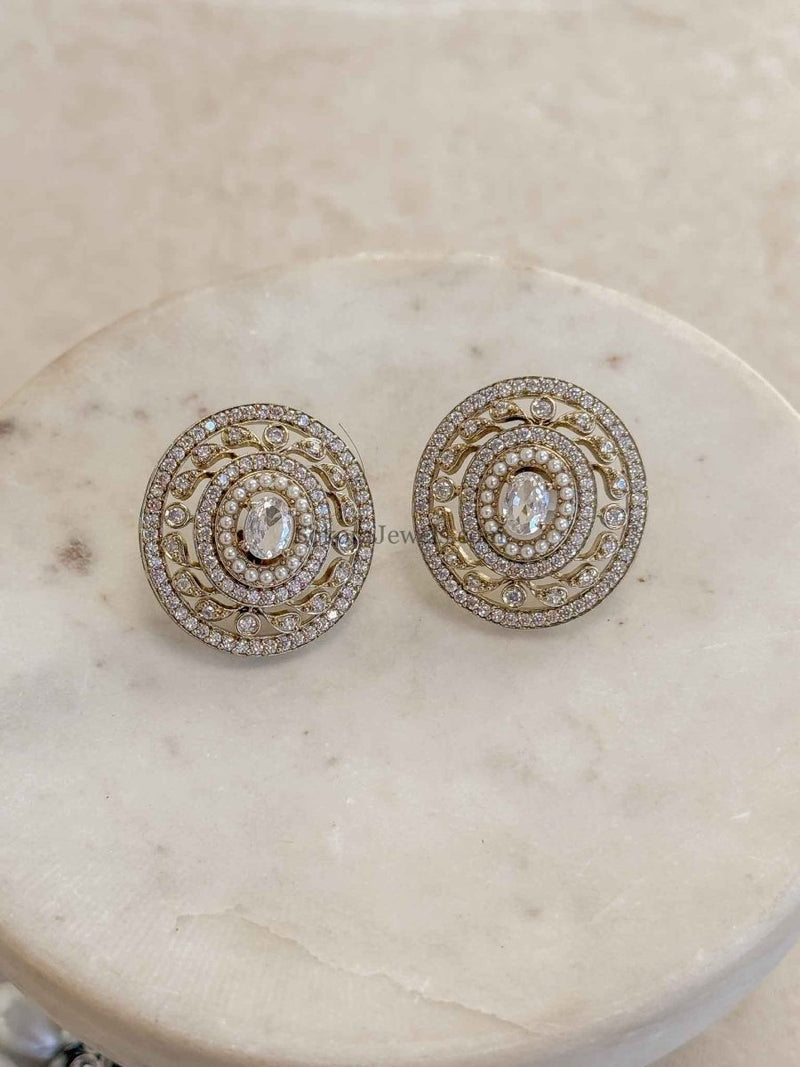 Clear Crystal Earring Tops - SOKORA JEWELSClear Crystal Earring Topsstuds and tops