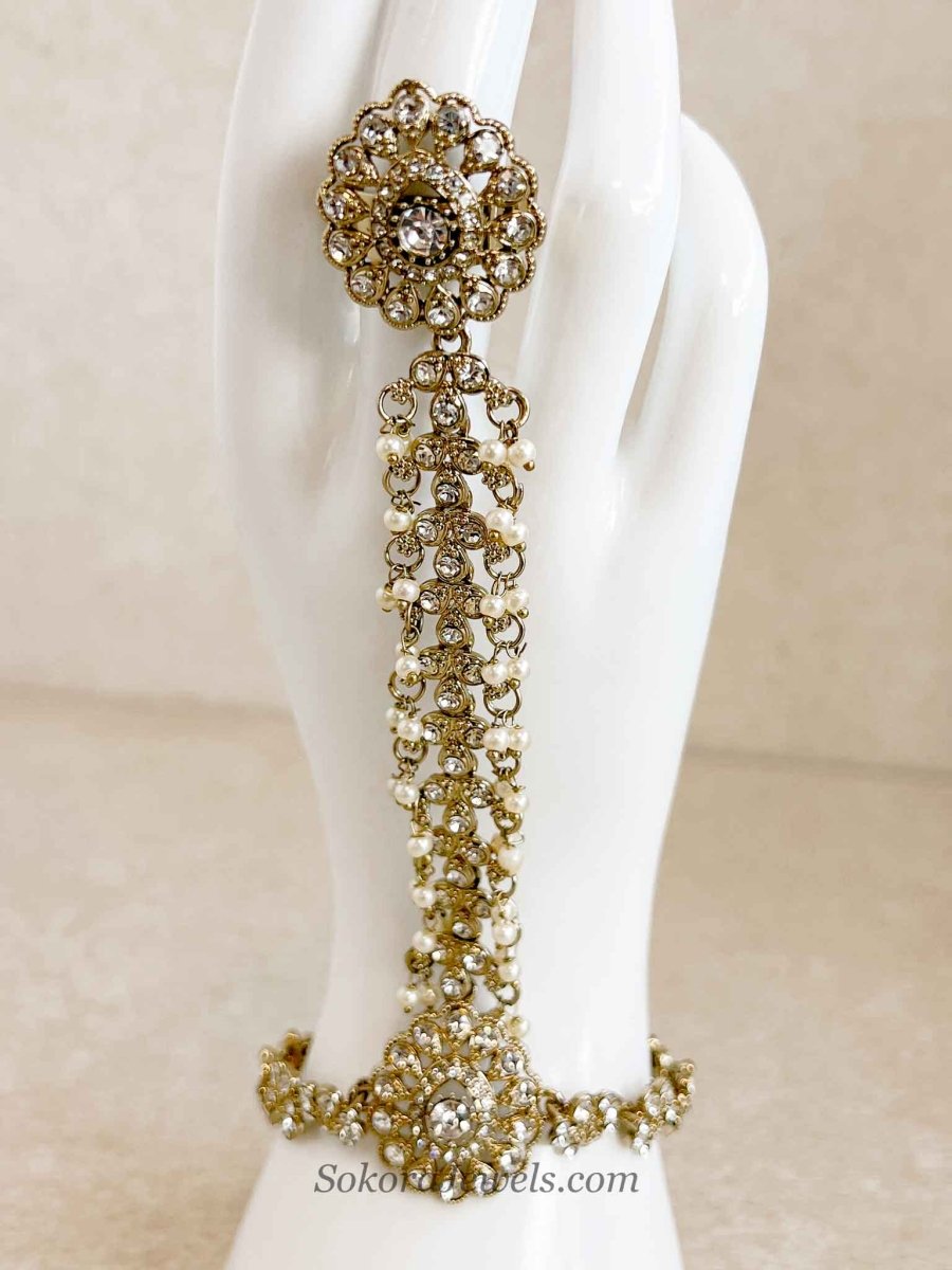 Clear Crystal Hand harness - SOKORA JEWELSClear Crystal Hand harness