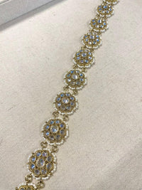 Clear Crystal & Pearl Hair Plait - SOKORA JEWELSClear Crystal & Pearl Hair Plait