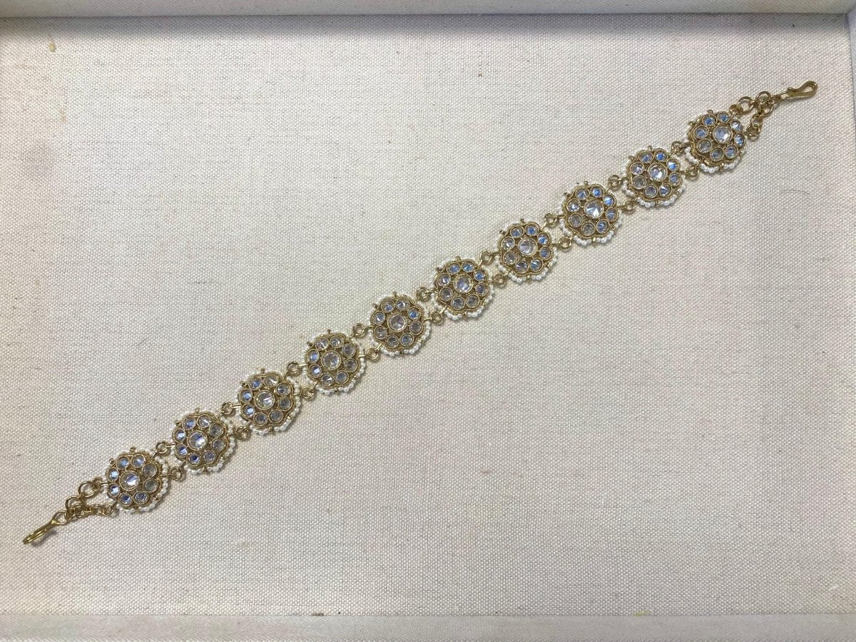 Clear Crystal & Pearl Hair Plait - SOKORA JEWELSClear Crystal & Pearl Hair Plait