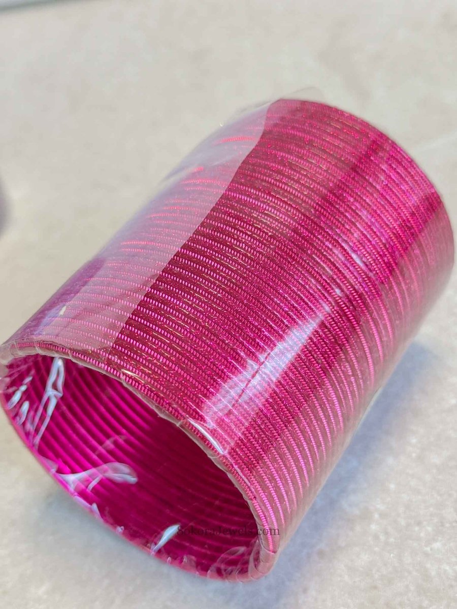 Clearance Dark Pink Bangles - SOKORA JEWELSClearance Dark Pink BanglesBANGLES