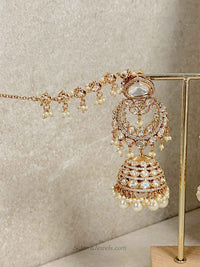 Clearance: Jemima Gold Plated Kundan Set - SOKORA JEWELSClearance: Jemima Gold Plated Kundan Set
