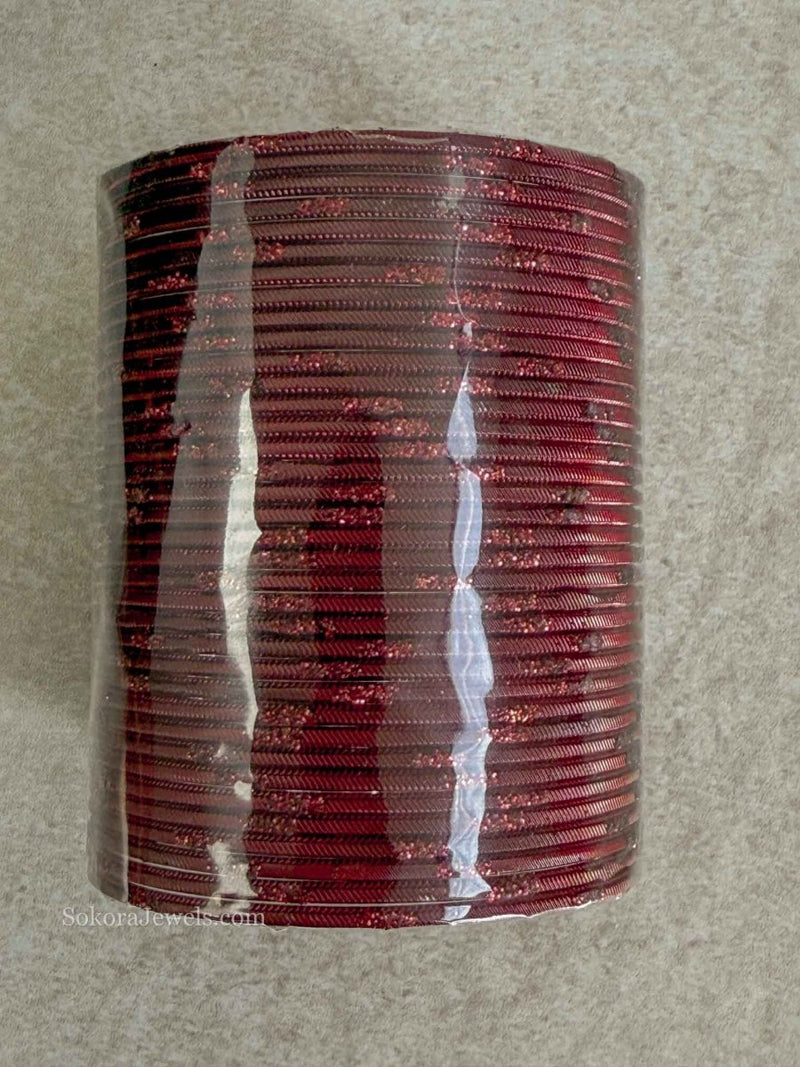 Clearance Maroon Bangles - SOKORA JEWELSClearance Maroon BanglesBANGLES
