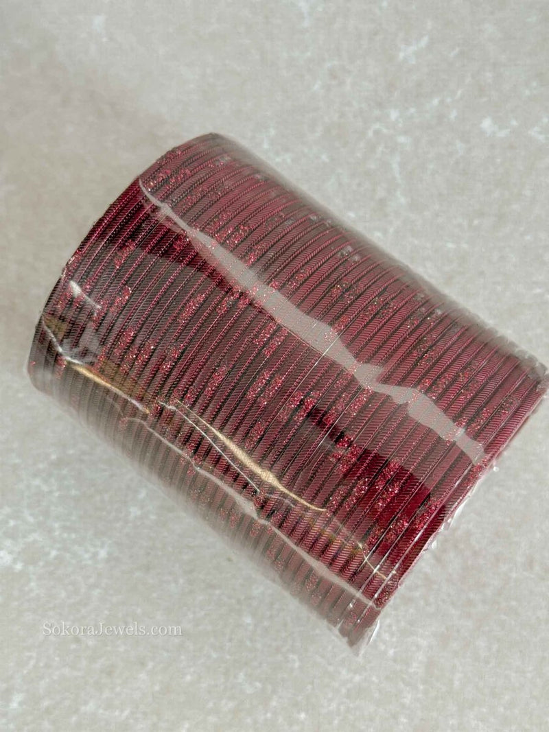 Clearance Maroon Bangles - SOKORA JEWELSClearance Maroon BanglesBANGLES