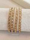 Clearance: Oval Crystal Bangles - Champagne - SOKORA JEWELSClearance: Oval Crystal Bangles - ChampagneBANGLES