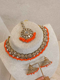 Colourful Mirrored Necklace sets - SOKORA JEWELSColourful Mirrored Necklace setsNECKLACE SETS