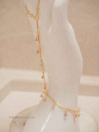 Crystal Charm Hand Harness - SOKORA JEWELSCrystal Charm Hand Harness